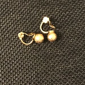Vintage Gold Ball Earrings